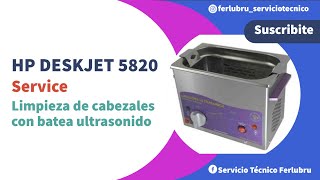 Limpieza de cabezales con batea ultrasonido