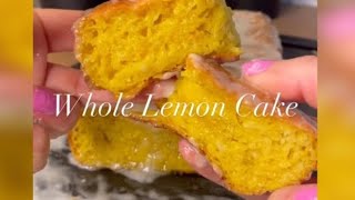 Whole lemon blender cake | Torta en licuadora con un limón entero