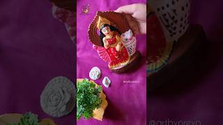 Maa Laxmi ji 🙏|Painting on Murti 🎨#youtubeshorts #youtubeshortsvideo #painting #maalaxmi #sculpture