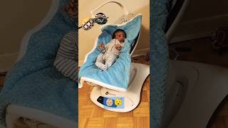 chandaniya lori lori#Newborn baby sleeping in automatic swing#cute#shortsfeed