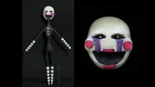 PUPPET - FIVE NIGHTS AT FREDDY'S - TUTORIAL - PLASTILINA - PORCELANA FRIA