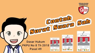 Contoh Surat Suara Sah || KPPS wajib Tahu