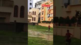 a rainy day with friends. #childhood #football #shorts #viralshorts #bondhuchol #rain #rainyday