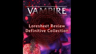 VtM Corebook Loresheet Review Definitive Collection