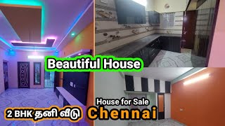 😃⭐ Beautiful 2 BHK Individual House for sale in Gerugambakkam Chennai | Interior with Modular