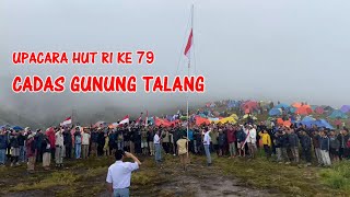 Upacara bendera di gunung talang _ sumatera barat