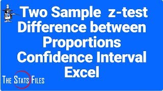 8.4.58 Construct Confidence Interval for Difference Between Two Proportions   Excel Calculator