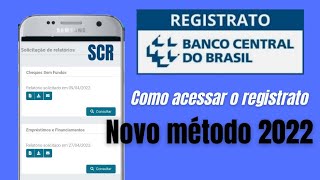 como acessar o registrato do banco central / o famoso scr.