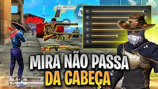 NÃO GRUDA PEITO NEM PASSA DA CABEÇA! 😡🎯 a MELHOR SENSIBILIDADE E DPI PARA SUBIR CAPA NO FREE FIRE