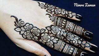 Easy Beautiful Backhand Fingers Mehndi design|Mehndi designs|Simple Mehandi design|Mehandi ka design