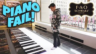 GIANT PIANO FAIL!!! FAO Schwarz Toy Shopping at New York City!