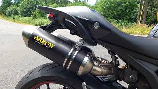 Thundering sound- Ducati monster 796 - Arrow exhaust without db  killers/ baffles