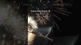 Erasmus bridge fireworks on world port days event 2024