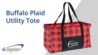 Buffalo Plaid Utility Tote by 4imprint