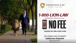 Sugar Land Car Accident Lawyers | FREE CONSULTATIONS | Thompson Law | 1-800-LION-LAW