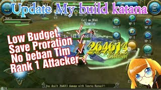 Build katana Low budget Level 195 (Tenryu) - Toram Online