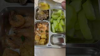 Bữa cơm của bộ đội tiêu chuẩn 26k/người - Lunch of Vietnamese soldiers 1,2usd/person  #shots #food