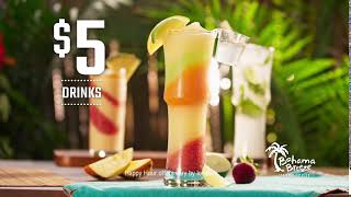 Unwind with $5 Drinks at Bahama Breeze Happy Hour (:06)