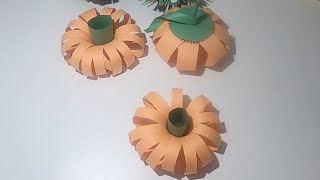 DIY Pumpkin with paper craft 2