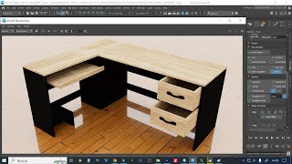 COMO MODELAR UN ESCRITORIO CON TEXTURA MAPEO DE UVs EN MAYA AUTODESK