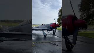 Russian Yak being put safely away for storm Ciaran #aircraft #shortsvideo #status