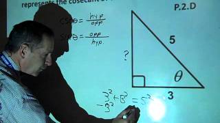 Find the Cosecant of an Angle in a Right Triangle