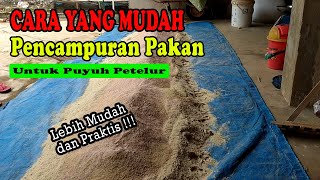 Cara Pencampuran Pakan Oplosan Puyuh Petelur