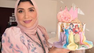 Cake design🎂🧁 princesses 👸 de Disney تحضيرات حلوى عيد ميلاد 🎁 de a à z