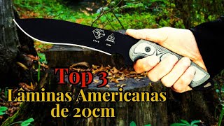 Facas Americanas de Sobrevivência com Lâminas de 20cm | TOP 3 .