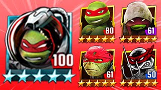 TMNT Legends Raphael's Team ( Movie, Space, Nick, Original, Vision Quest)