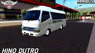 SHARE MOD MINIBUS HINO DUTRO MANTUL CVT ALDOVADEWA   || BUSSID V3.0