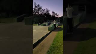 Pista de skate com patins inline