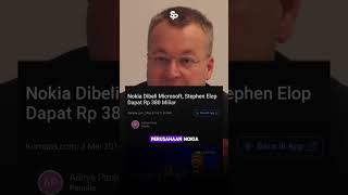 INI DIA SALAH SATU PENYEBAB NOKIA MENGALAMI KEHANCURAN!!! | Stephen Elop #shortvideo #video #nokia