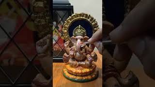 Recreating Bappa's idol..