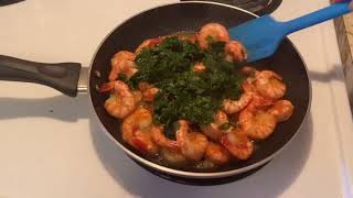 Buttered Shrimp 🍤 with Parsley 🌿/#shorts