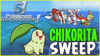 🍐Chikorita VS 6 Legendarios🍐 Pokémon Showdown ~SWEEP~