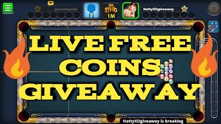 8 Ball Pool Free Coins Giveaway(262-549-551-4) subscribe&challange