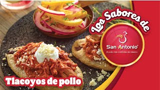 Pollos San Antonio presenta:🌮 ¡Deliciosos Tlacoyos de Pollo en Salsa Verde!