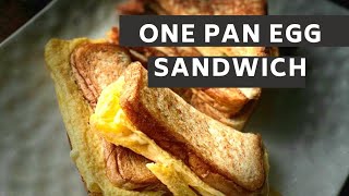 Tiktok famous One Pan Egg sandwich 🥪 , 🥚 🧀 ham