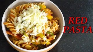 RED SAUCE PASTA रेड सॉस पास्ता RED PASTA | NO ONION NO GARLIC PASTA RECIPE | RED PASTA SAUCE RECIPE