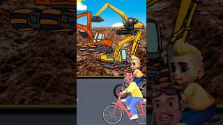 Mana yang benar Excavator, Eskalator  atau kalkulator? #shorts #kartun #animasi #lucu