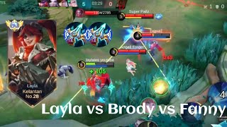 LAYLA VS FANNY❗BUILD ONE SHOT ENEMY DELETE! EASY MANIAC | build top 1 global Layla