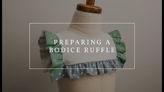 How to Prepare and Sew Ruffles on a Yoke