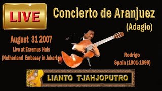 Live: ARANJUEZ RODRIGO for solo guitar-Rodrigo- Lianto Tjahjoputro