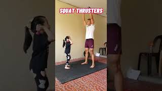 Dad and daughter workout #fitness #workout