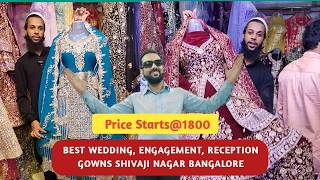 2024 Latest Designer GOWNS BRIDAL PARTYWEAR SUITS LEHENGA | Lal Masjid Shivajinagar Bangalore!!!