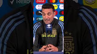 Scaloni sobre Dibu: "Cuando ataja hace ruido en la cancha de como la para, mejor que sea Argentino"