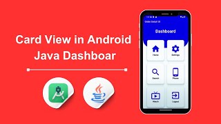 Card view in android java dashboard design using grid layout in Android Studio #androidstudio