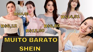 Blusas DAZY muito barata SHEIN - NÃO FUI TAXADA - Provando blusas SHEIN.