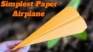 How To Make Easy Flying Origami Paper Airplane For Beginners